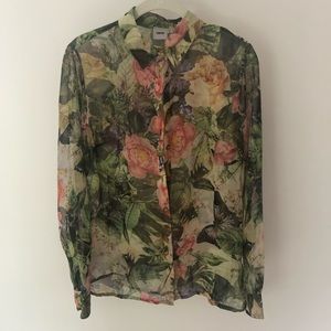 ASOS floral button-down shirt